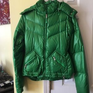 Gorgeous bright green puffer coat from JCrew